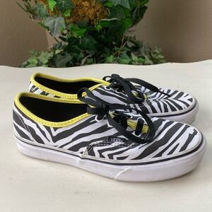Vans Shoes | Vans Authentic Zebra Lace-Up Unisex Sneakers Size 6.5